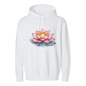 Lotus For Potus Kamala Harris President Campaign 2024 Garment-Dyed Fleece Hoodie