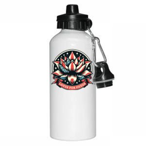 Lotus For Potus Aluminum Water Bottle