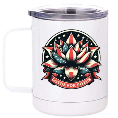 Lotus For Potus 12 oz Stainless Steel Tumbler Cup