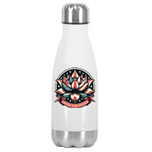 Lotus For Potus Stainless Steel Insulated Water Bottle