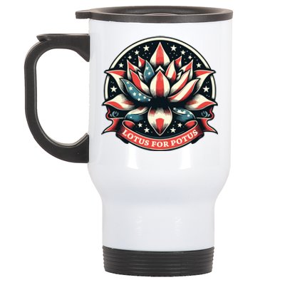 Lotus For Potus Stainless Steel Travel Mug