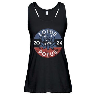 Lotus For Potus Kamala Harris 2024 Presidential Campaign Gift Ladies Essential Flowy Tank