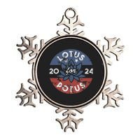 Lotus For Potus Kamala Harris 2024 Presidential Campaign Gift Metallic Star Ornament