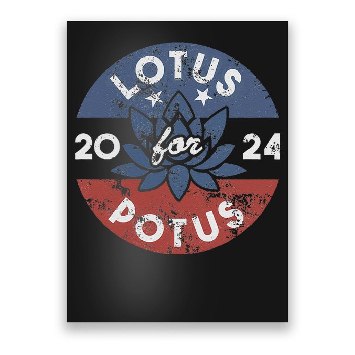 Lotus For Potus Kamala Harris 2024 Presidential Campaign Gift Poster