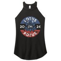 Lotus For Potus Kamala Harris 2024 Presidential Campaign Gift Women's Perfect Tri Rocker Tank