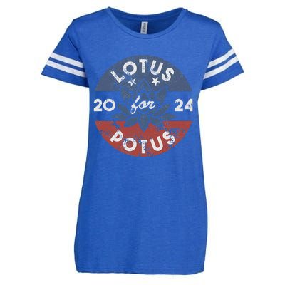 Lotus For Potus Kamala Harris 2024 Presidential Campaign Gift Enza Ladies Jersey Football T-Shirt