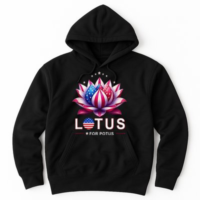 Lotus For Potus Kamala Harris 2024 President Trend Election Hoodie