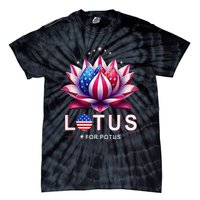 Lotus For Potus Kamala Harris 2024 President Trend Election Tie-Dye T-Shirt