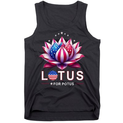 Lotus For Potus Kamala Harris 2024 President Trend Election Tank Top