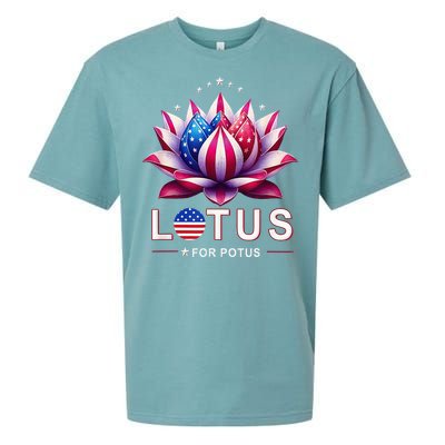 Lotus For Potus Kamala Harris 2024 President Trend Election Sueded Cloud Jersey T-Shirt