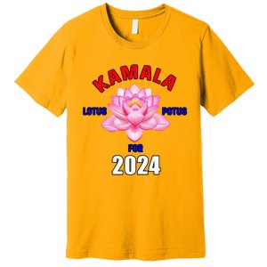 Lotus For Potus Kamala Harris President Campaign 2024 Premium T-Shirt