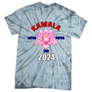 Lotus For Potus Kamala Harris President Campaign 2024 Tie-Dye T-Shirt