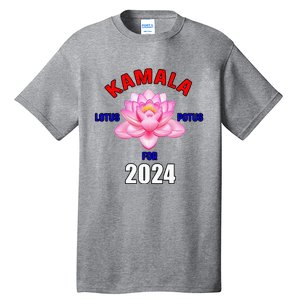 Lotus For Potus Kamala Harris President Campaign 2024 Tall T-Shirt