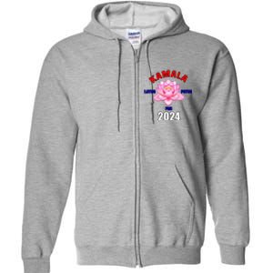 Lotus For Potus Kamala Harris President Campaign 2024 Full Zip Hoodie