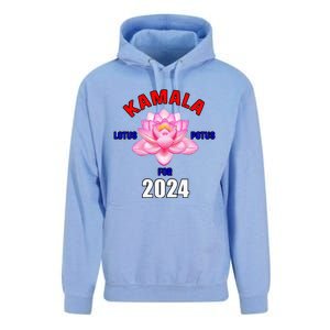 Lotus For Potus Kamala Harris President Campaign 2024 Unisex Surf Hoodie