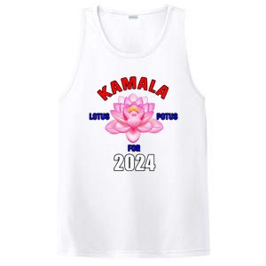 Lotus For Potus Kamala Harris President Campaign 2024 PosiCharge Competitor Tank