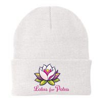 Lotus For Potus In Vibrant Colors Knit Cap Winter Beanie