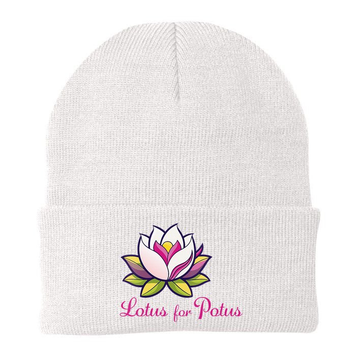 Lotus For Potus In Vibrant Colors Knit Cap Winter Beanie