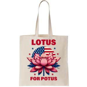 Lotus For Potus Kamala Harris 2024 President Political Trend Tote Bag