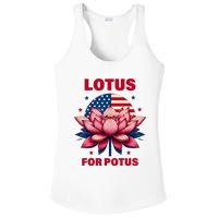 Lotus For Potus Kamala Harris 2024 President Political Trend Ladies PosiCharge Competitor Racerback Tank