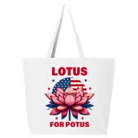 Lotus For Potus Kamala Harris 2024 President Political Trend 25L Jumbo Tote