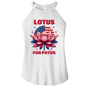 Lotus For Potus Kamala Harris 2024 President Political Trend Women's Perfect Tri Rocker Tank