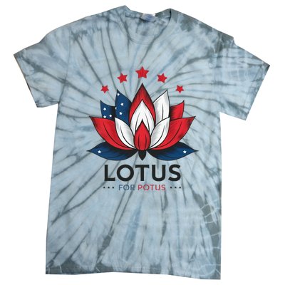 Lotus For Potus Kamala Harris 2024 Tie-Dye T-Shirt