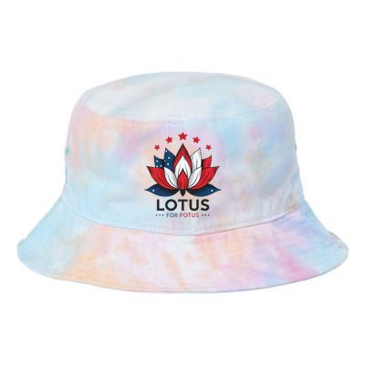 Lotus For Potus Kamala Harris 2024 Tie Dye Newport Bucket Hat