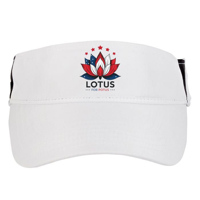 Lotus For Potus Kamala Harris 2024 Adult Drive Performance Visor