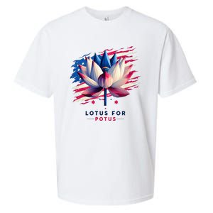 Lotus For Potus Kamala Harris President 2024 Democrats Sueded Cloud Jersey T-Shirt