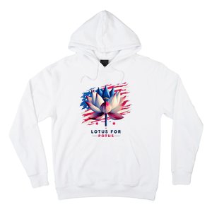 Lotus For Potus Kamala Harris President 2024 Democrats Hoodie