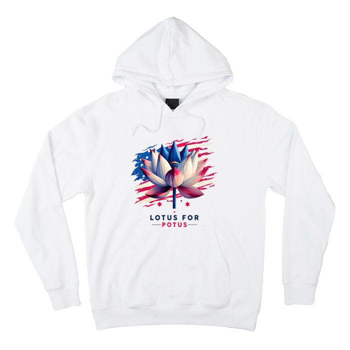 Lotus For Potus Kamala Harris President 2024 Democrats Hoodie