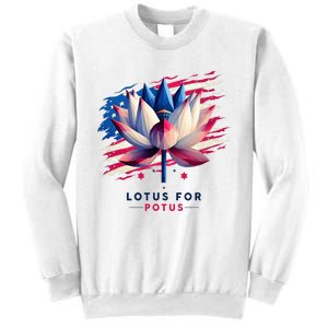 Lotus For Potus Kamala Harris President 2024 Democrats Sweatshirt