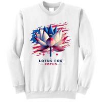 Lotus For Potus Kamala Harris President 2024 Democrats Sweatshirt