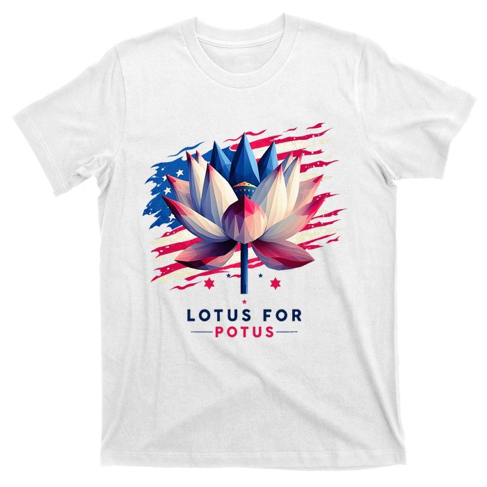 Lotus For Potus Kamala Harris President 2024 Democrats T-Shirt