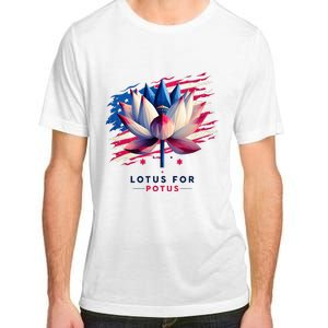 Lotus For Potus Kamala Harris President 2024 Democrats Adult ChromaSoft Performance T-Shirt