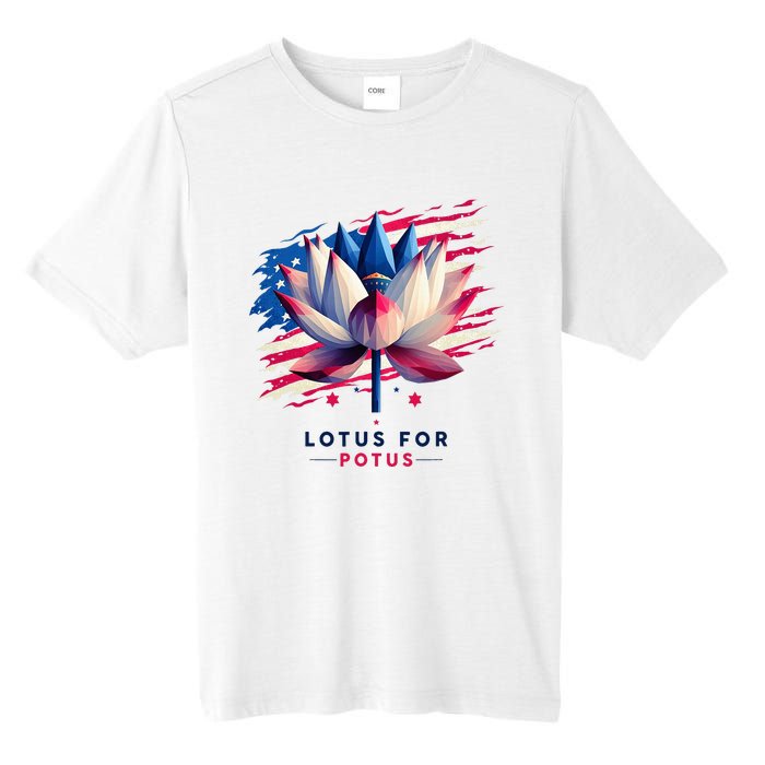 Lotus For Potus Kamala Harris President 2024 Democrats Tall Fusion ChromaSoft Performance T-Shirt