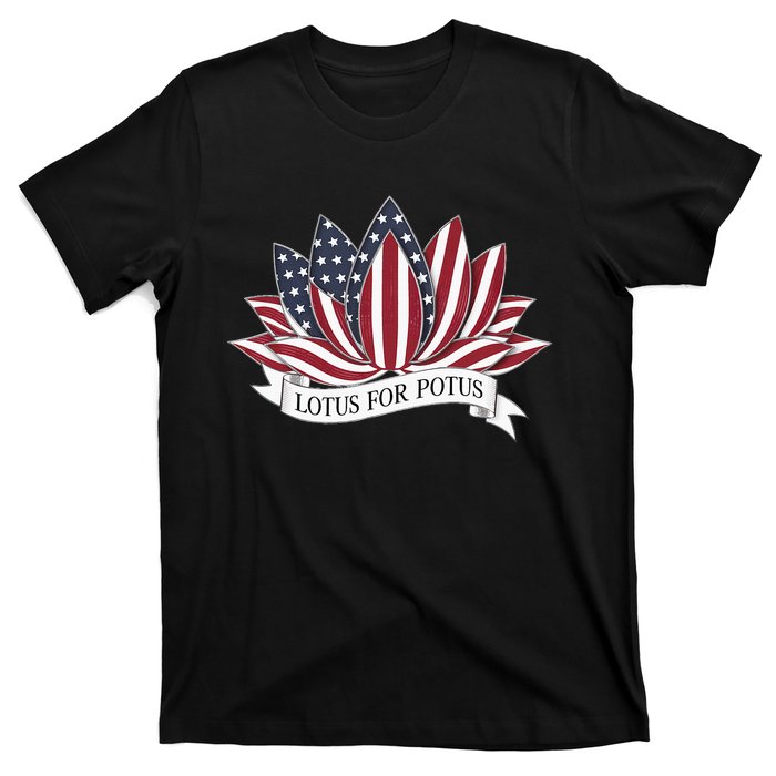 Lotus For Potus Kamala Harris 2024 President T-Shirt