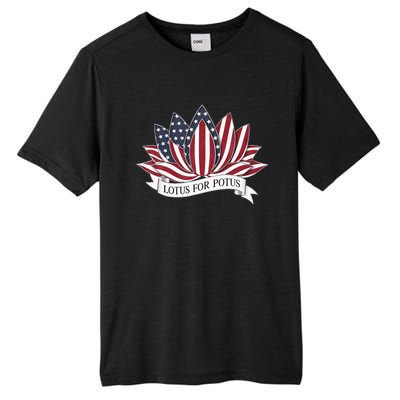 Lotus For Potus Kamala Harris 2024 President Tall Fusion ChromaSoft Performance T-Shirt