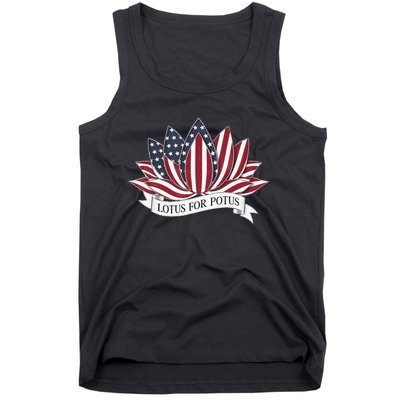 Lotus For Potus Kamala Harris 2024 President Tank Top