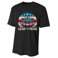 Lotus For Potus Kamala Harris For President 2024 Performance Sprint T-Shirt