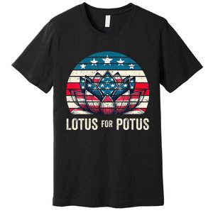 Lotus For Potus Kamala Harris For President 2024 Premium T-Shirt