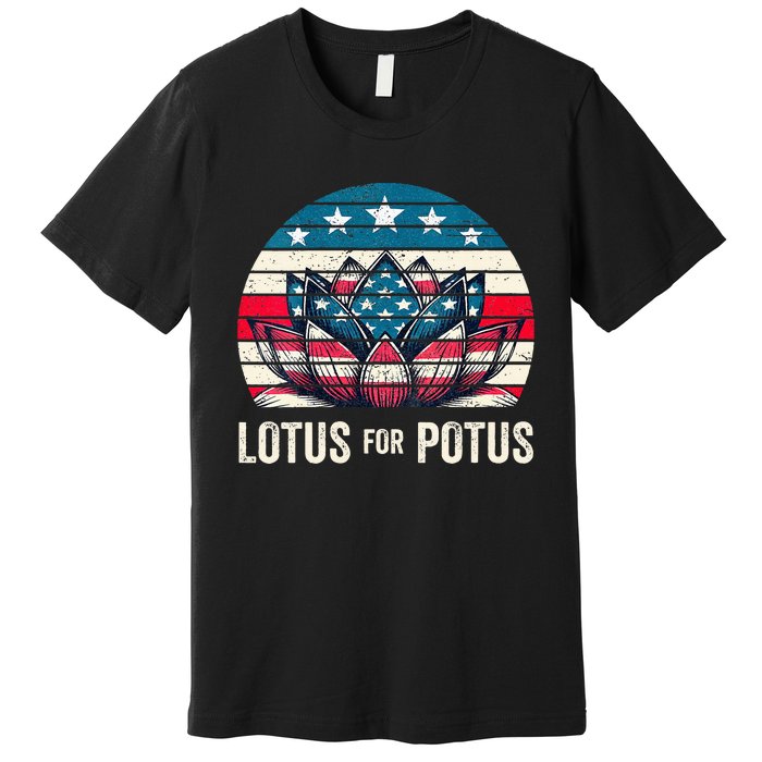 Lotus For Potus Kamala Harris For President 2024 Premium T-Shirt