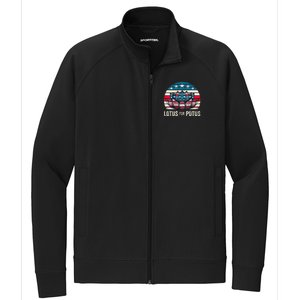 Lotus For Potus Kamala Harris For President 2024 Stretch Full-Zip Cadet Jacket