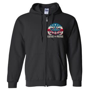 Lotus For Potus Kamala Harris For President 2024 Full Zip Hoodie