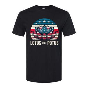 Lotus For Potus Kamala Harris For President 2024 Softstyle CVC T-Shirt