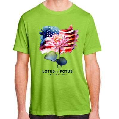 Lotus For Potus Kamala Harris 2024 President Election Vote Adult ChromaSoft Performance T-Shirt