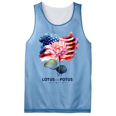 Lotus For Potus Kamala Harris 2024 President Election Vote Mesh Reversible Basketball Jersey Tank