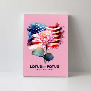 Lotus For Potus Kamala Harris 2024 President Election Vote Canvas