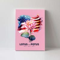 Lotus For Potus Kamala Harris 2024 President Election Vote Canvas